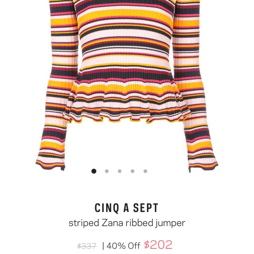 NWT Cinq a Sept Zana sweater/top size XS